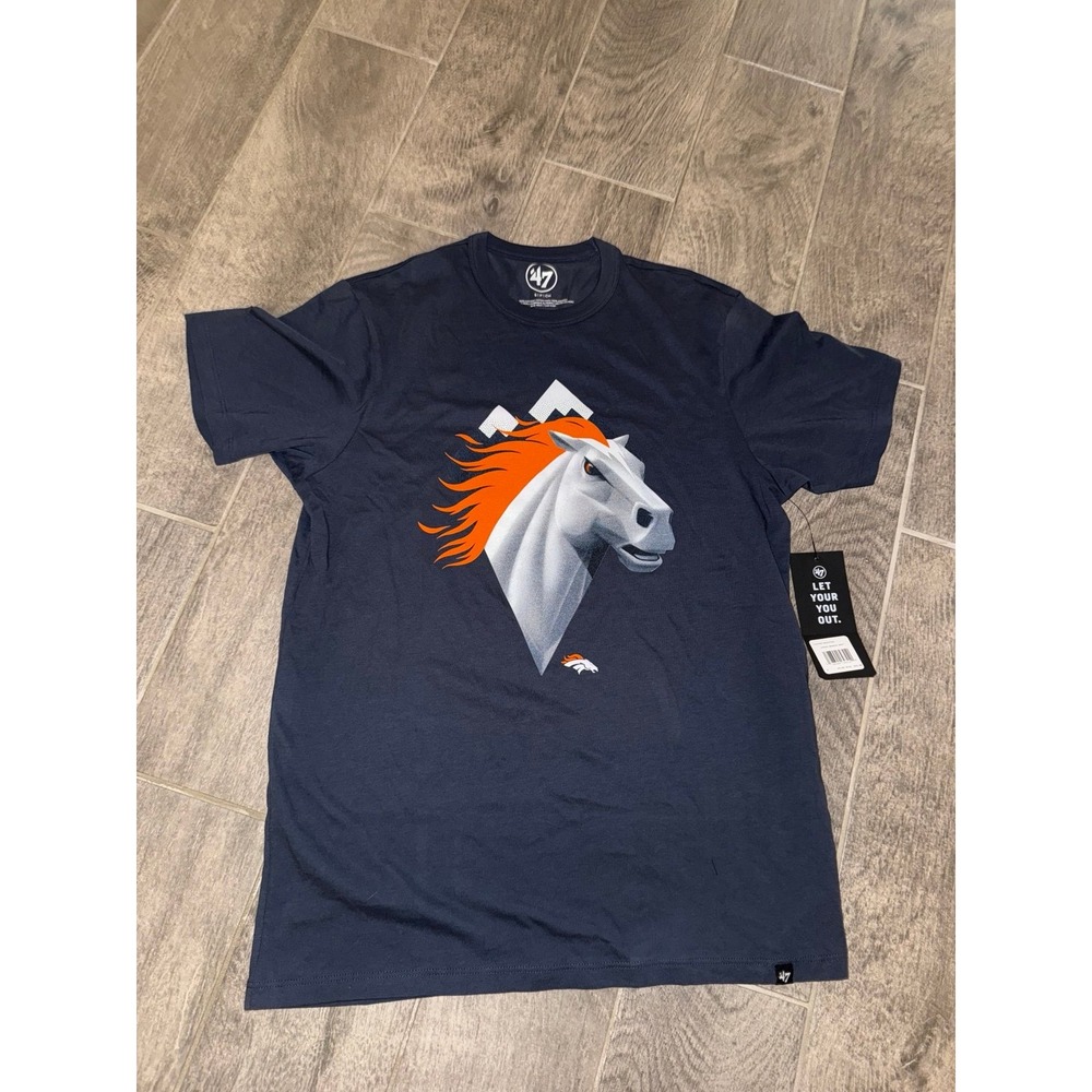 Denver Broncos 47 Brand Draft Illustrated‎ shirt Size Small NWT